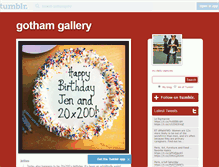 Tablet Screenshot of gothamgallery.com